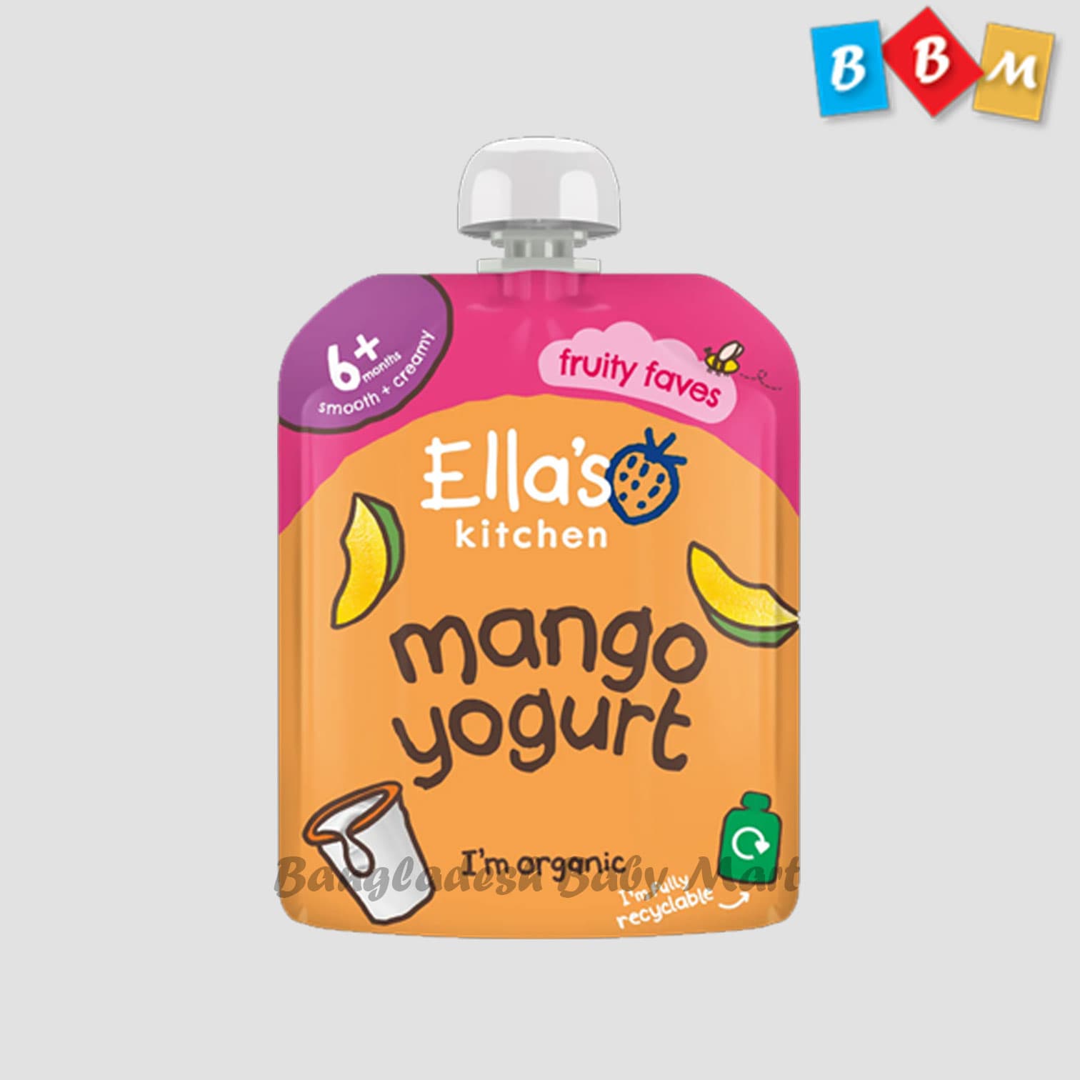 Ella's Kitchen Mango Yogurt Fruity Faves 6+ Months