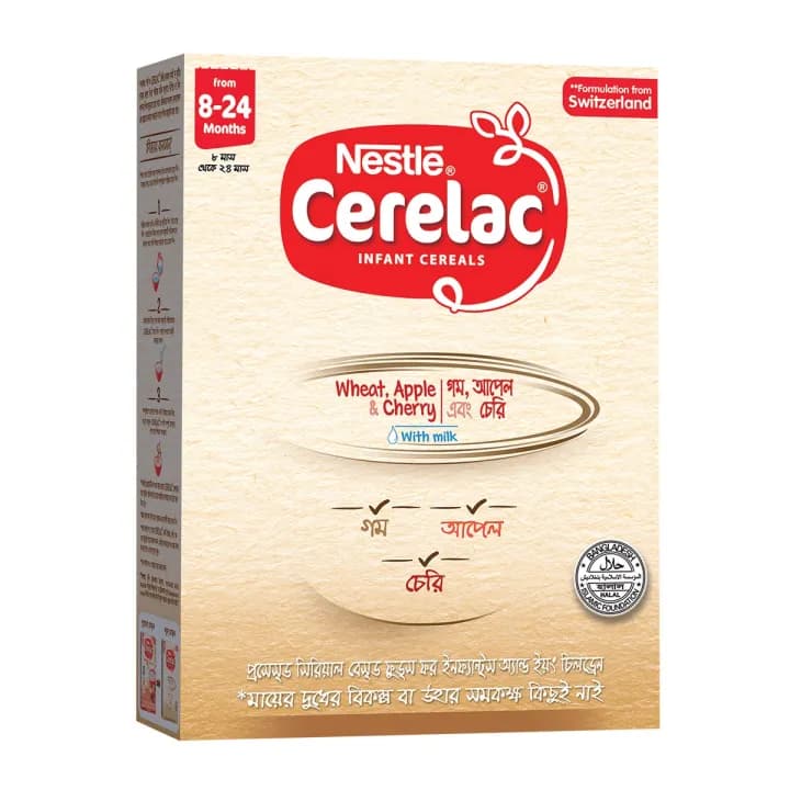 Nestle Cerelac Wheat Apple & Cherry With Milk 350gm